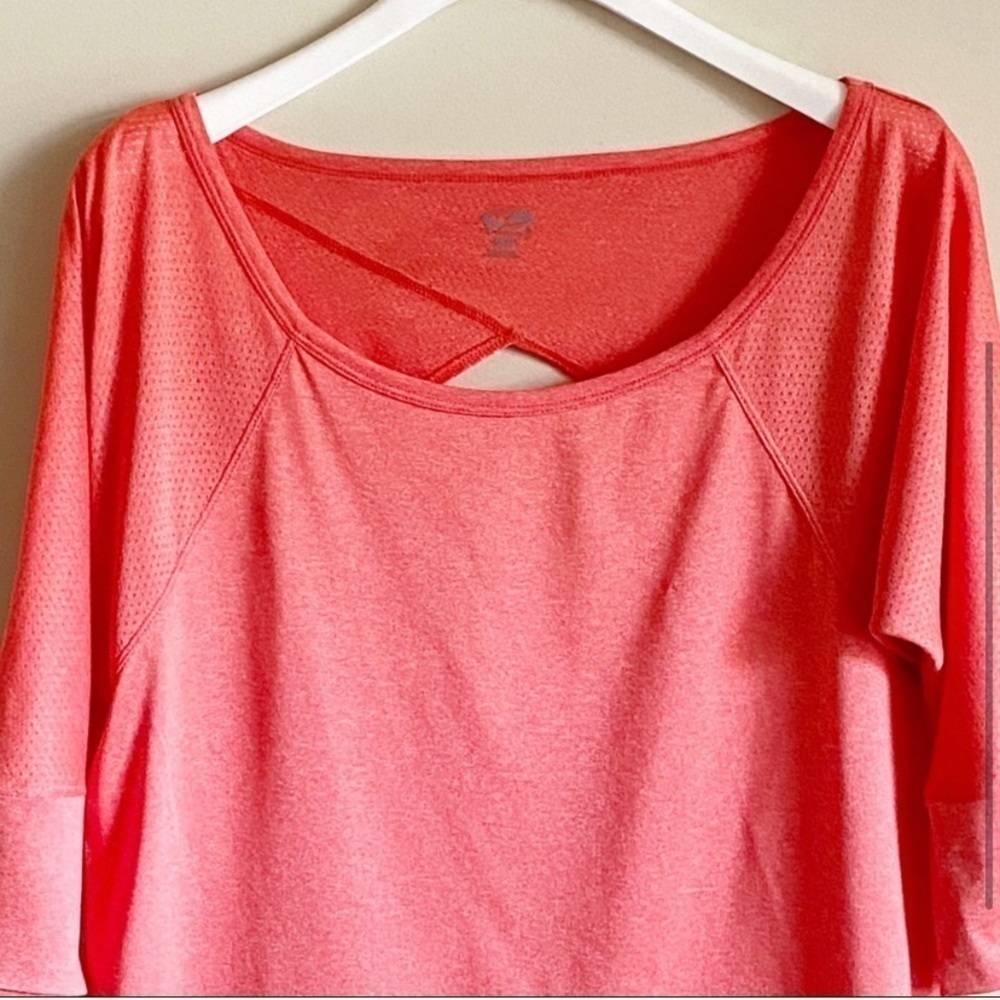Champion Activewear Top Pink Coral Size M - Picture 3 of 6